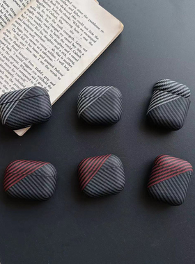 适用苹果耳机保护套airpodspro2壳二代碳纤维第三代高级感ipods外壳airpro2不掉盖三防摔软airpod盒airpods3