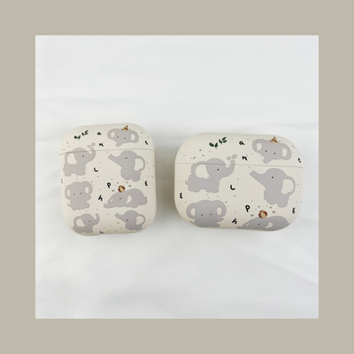 适用苹果4代耳机保护套airpods主动降噪airpod4壳蓝牙四代pro二代外壳3大象带挂绳ipods高级感airpodspro2盒