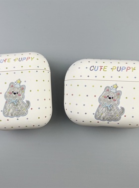 适用airpods4保护套苹果耳机壳air4蓝牙卡通西高地可爱pro二代airpod2pro2降噪3盒ipods四airpodspro2硅胶