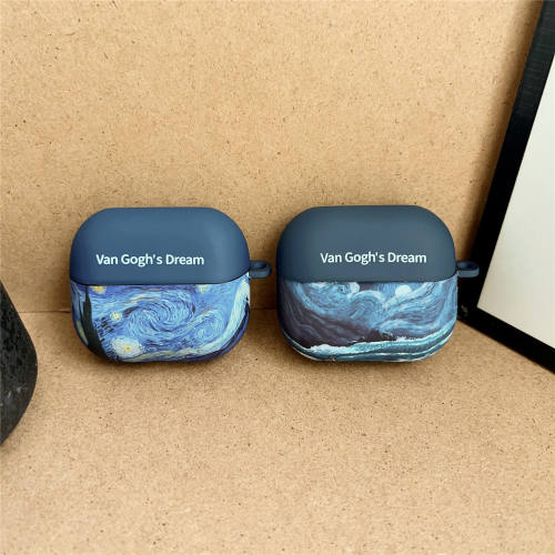 梵高星空海浪适用Galaxy三星buds3pro保护套buds4pro保护壳硅胶3pro软壳buds2pro蓝牙耳机套bus4pro耳机盒