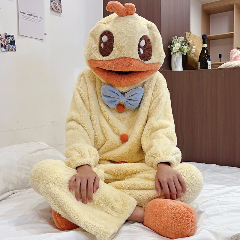 连体睡衣男款2025新款珊瑚绒睡袋