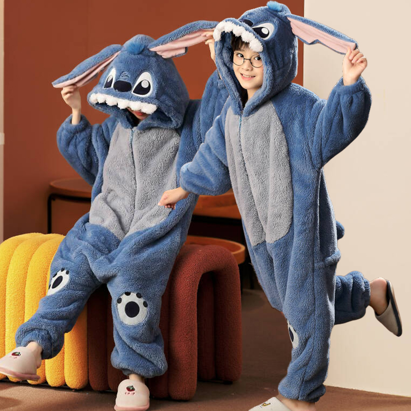 连体睡衣女童冬季保暖珊瑚绒睡袋