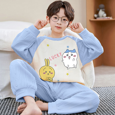 男童睡衣2025新款空气棉秋冬季