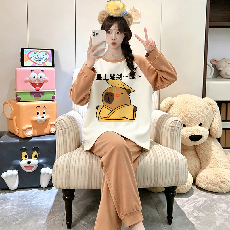 搞怪睡衣女皇帝衣服抽象卡皮巴拉