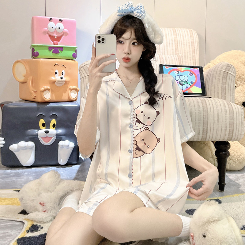 冰丝睡衣女款2026新款高级感套装图片