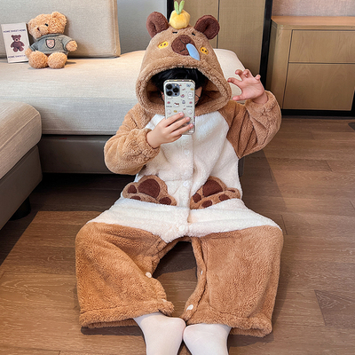 儿童睡衣男孩2025超火冬装一整套