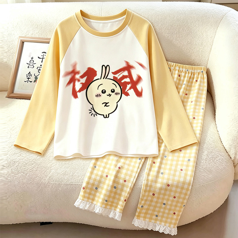 睡衣初中生女孩带胸垫女款2026款