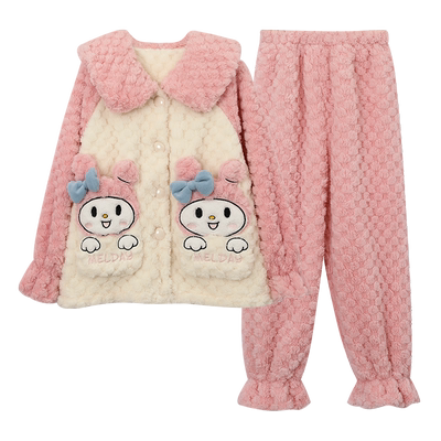 儿童睡衣冬款女孩2023新款珊瑚绒