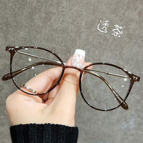 小红书超轻TR90茶色可配眼镜