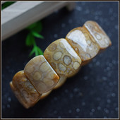 同料花玉化珊瑚玉手牌手排手串手镯 天然珊瑚玉手排 收藏精品