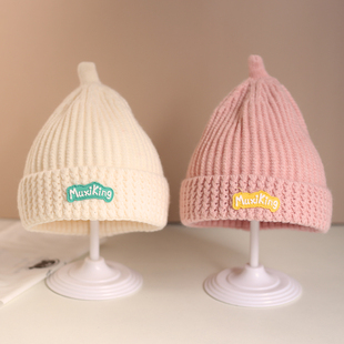 3岁休闲毛线帽婴幼儿奶嘴帽 针织帽男女儿童0 宝宝帽子秋冬季 薄款