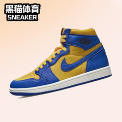 Nike Air Jordan1 High AJ1 蓝黄色 男女高帮复古板鞋 FD2596-700