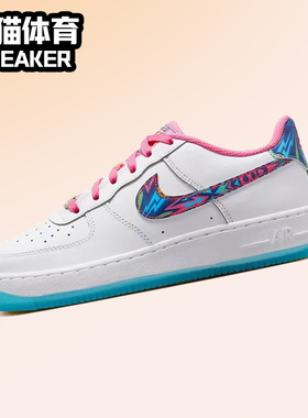 Nike Air Force 1 Low (GS) 春款AF1白色低帮板鞋DZ4883-100