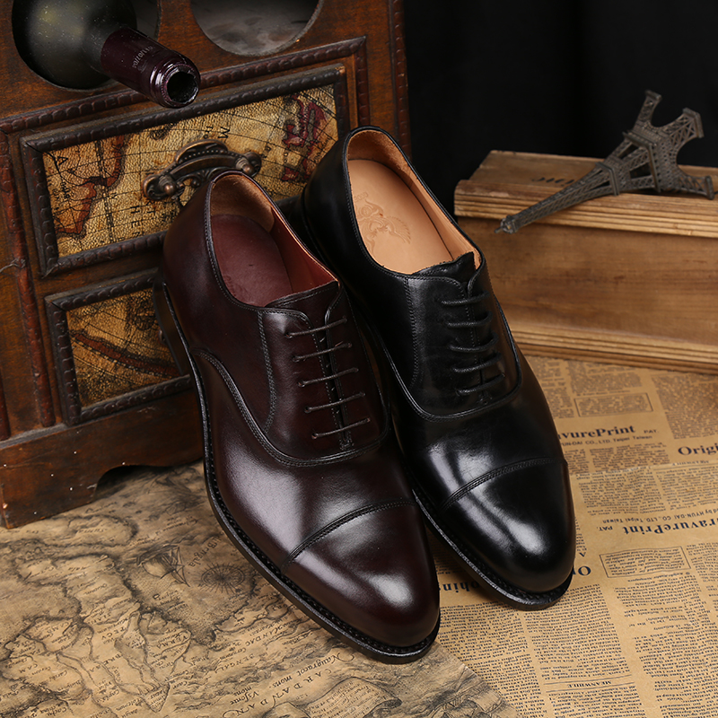 武哲龙固特异真皮大底商务