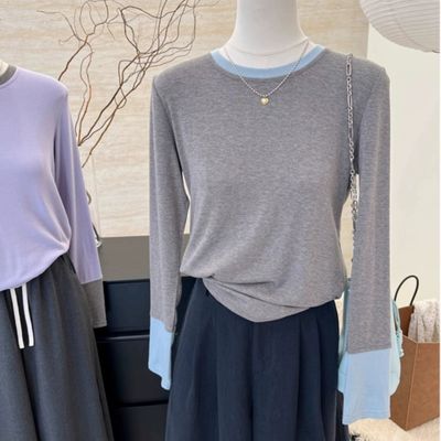 设计感小众长袖T恤女2025春秋新