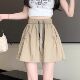 速干短裤 女夏季 松紧腰宽松荷叶边裙裤 美式 设计感抽绳休闲a字热裤