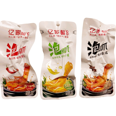 亿家馨泡鸡爪酸辣脆爽卤味鸡脚