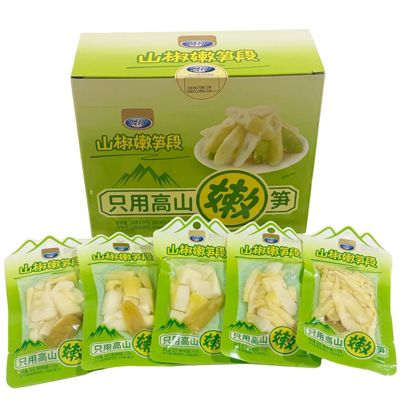 贤哥山椒嫩笋段零食解馋