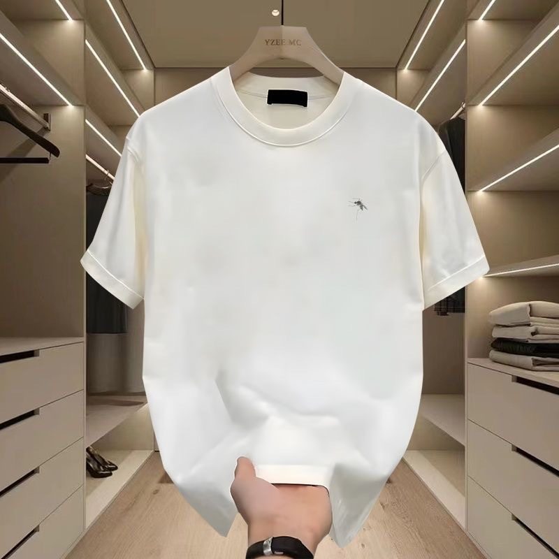 抖音同款一只带有蚊子的t恤印花短袖这里有蚊子上衣服情侣装男女