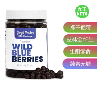 美国直邮Jungle Powders Freeze Dried Wild Blueberries冻干蓝莓
