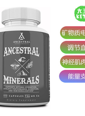 美国直邮Ancestral Minerals & Electrolytes 矿物质和电解质补剂