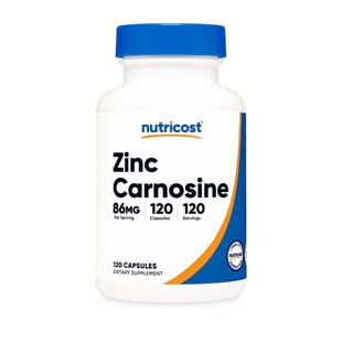 美国直邮 Nutricost Zinc Carnosine 86mg 锌肌肽补剂缓解胃不适
