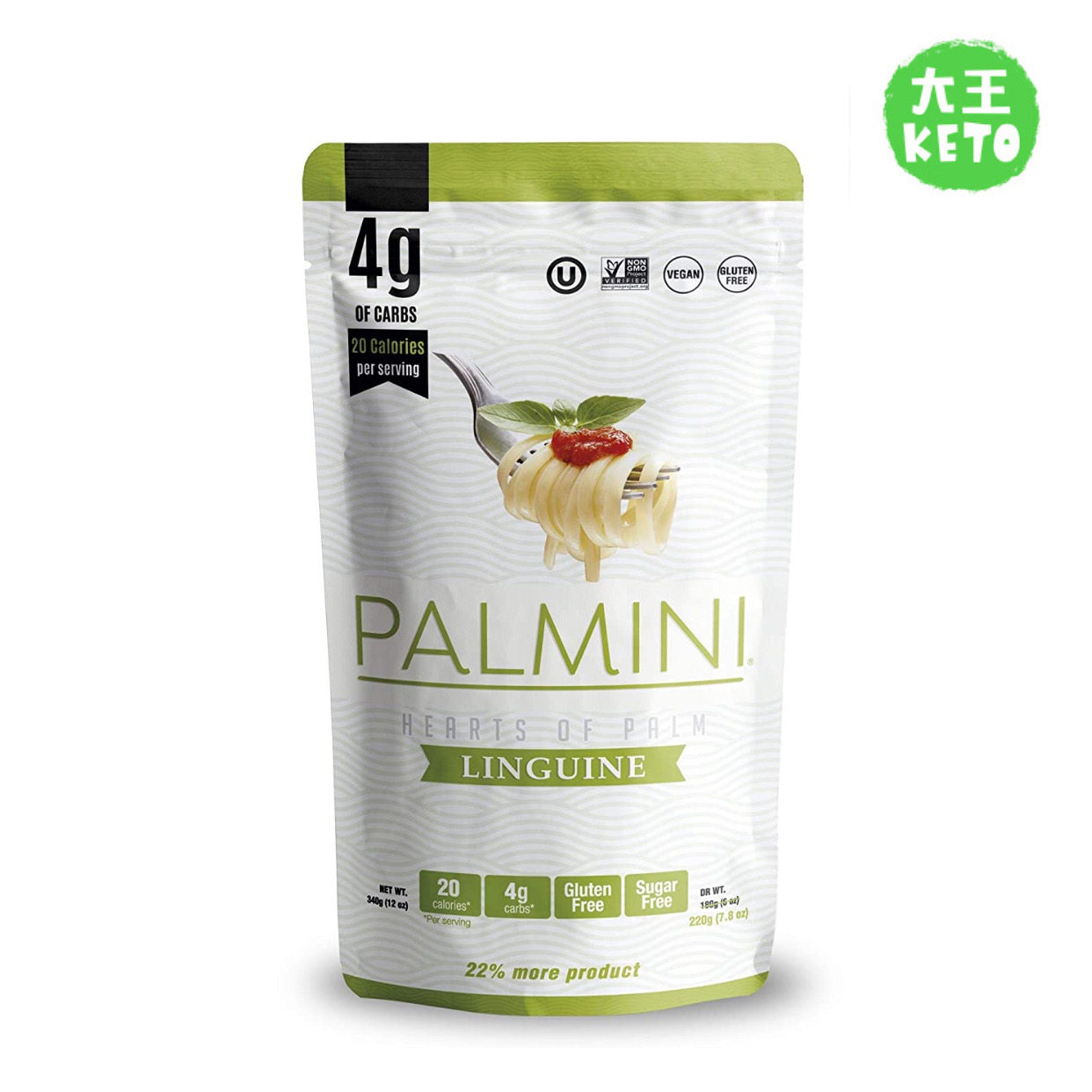 美国直邮 Palmini Low Carb Linguine 低碳低卡面条 无麸无糖素食