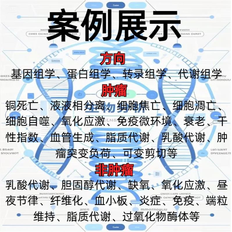 生信分析TCGA/GEO数据库挖掘 孟德尔随机化 单细胞测序转录组分析