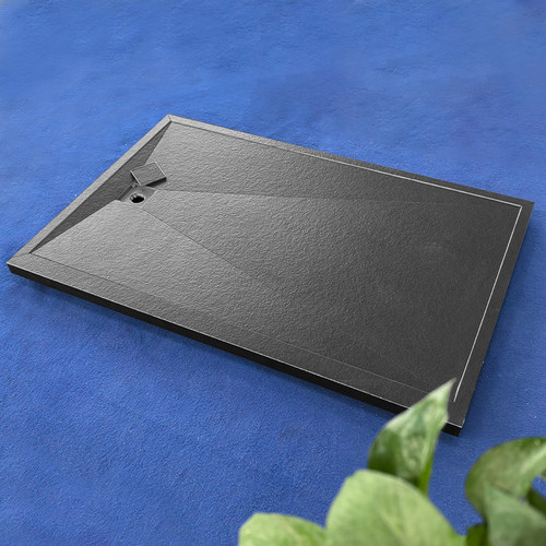 定制火烧面岩板一体式淋浴板底座