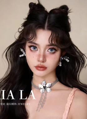 夏拉金属花瓣女项链颈链