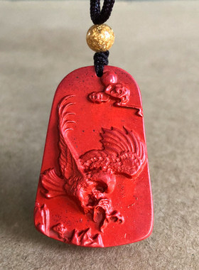 天然帝王红砂抓住机遇项链男款女士旺运势财力随身挂件吊坠