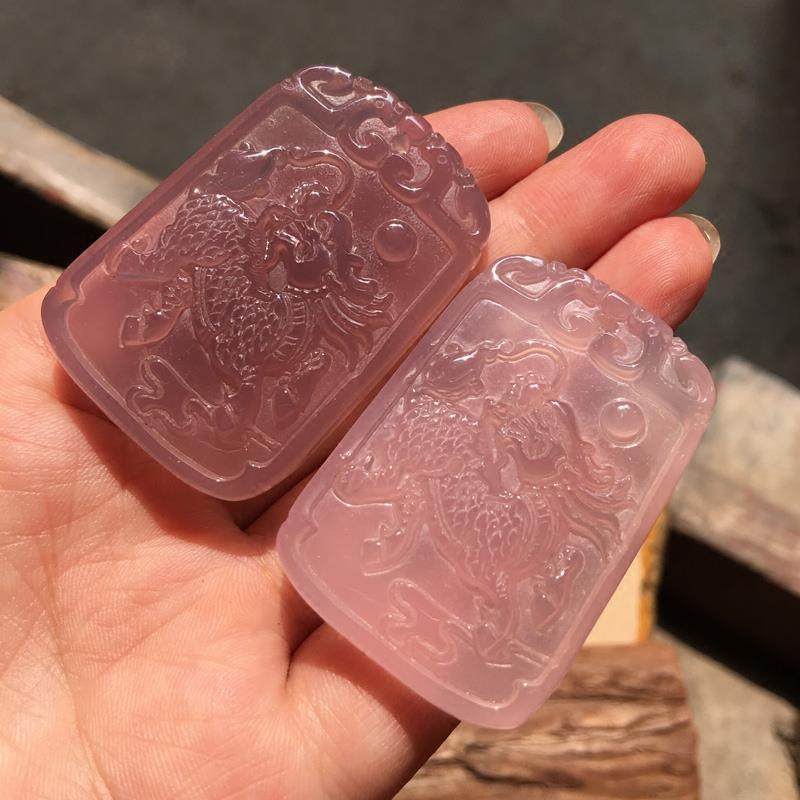 天然帝王粉麒麟吊坠牌项链粉玉髓麒麟挂件男女桃花粉火其林挂件,珠宝/钻石/翡翠,颈饰,淘宝优惠券,粉丝福利购,淘宝优惠卷