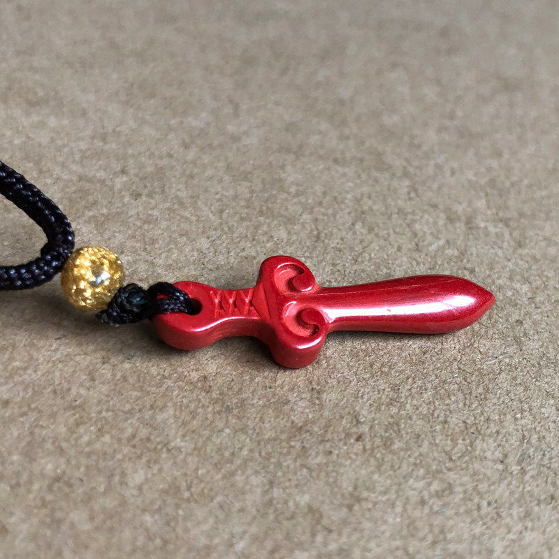 正宗帝王红剑挂件手工剑法器女款婴儿随身小美女男宝宝小剑挂件,珠宝/钻石/翡翠,颈饰,淘宝优惠券,粉丝福利购,淘宝优惠卷