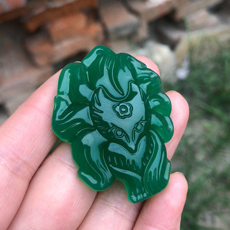 天然绿玛瑙高冰狐狸吊坠 男女款玉髓桃花随身佩戴小狐挂件,珠宝/钻石/翡翠,颈饰,淘宝优惠券,粉丝福利购,淘宝优惠卷