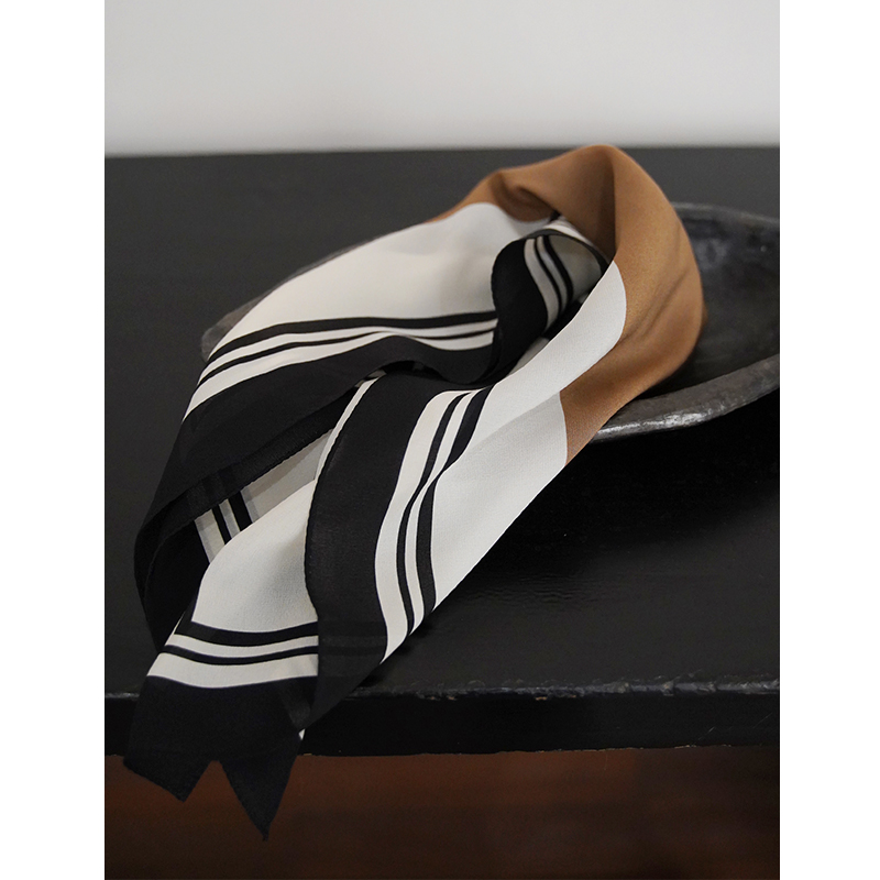 四季百搭休闲时髦女士真丝围巾