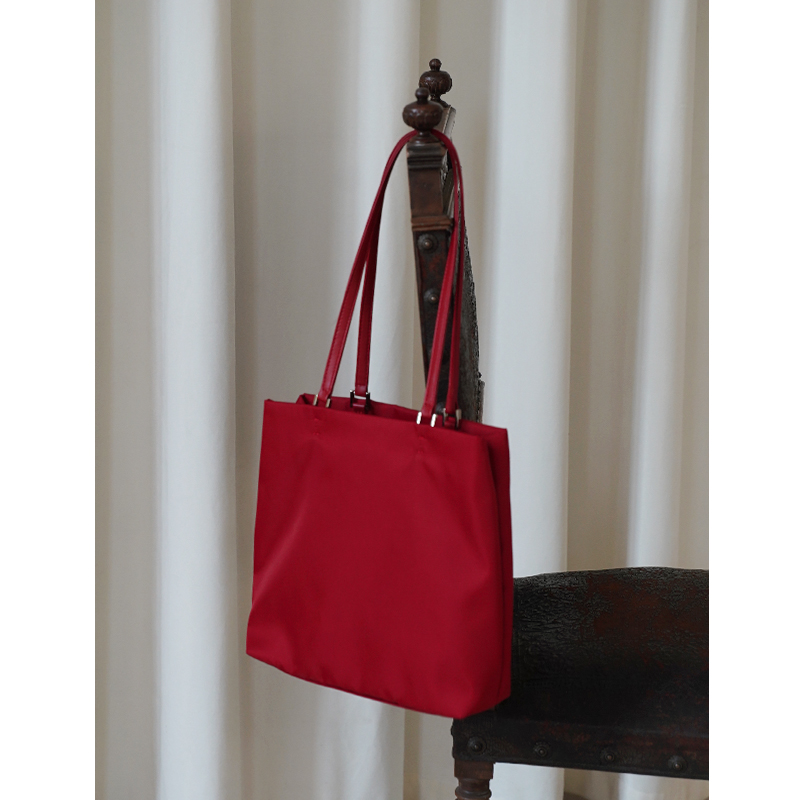 女士帆布单肩腋下休闲百搭手提包