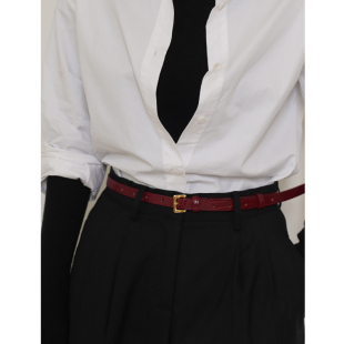 PANLULUPAN小众设计女士头层牛皮蜥蜴纹真皮腰带皮带休闲百搭时髦