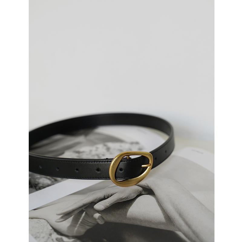 头层牛皮真皮休闲女皮带