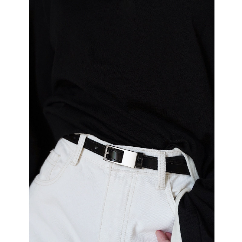 PANLULUPAN小众定制头层牛皮真皮腰带矩形扣薄款简约腰带时髦百搭,服饰配件/皮带/帽子/围巾,腰带/皮带/腰链,淘宝优惠券,粉丝福利购,淘宝优惠卷