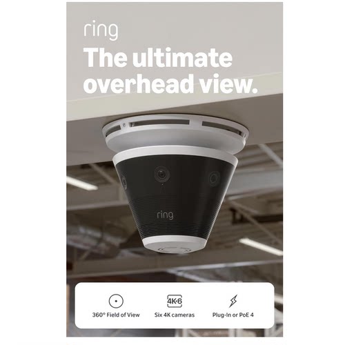美国代购Ring Elite 360 4K Six Retinal 4K Cameras 全景4K相机