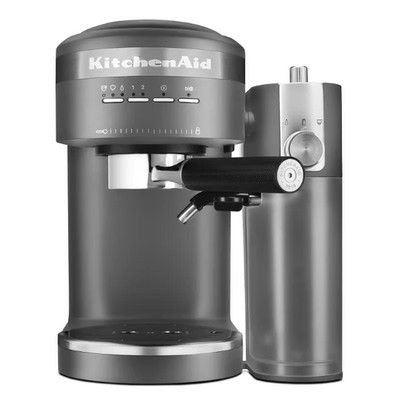 美国代购KitchenAid Espresso Machine半自动浓缩咖啡机奶泡110v