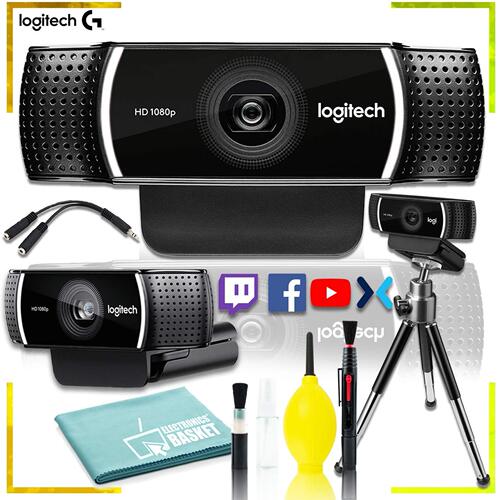 美国代购Logitech C922 Pro Stream 高清网路摄像头带三脚架