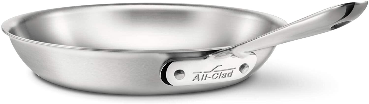 美国代购All-Clad D5抛光 18/10不锈钢炒锅煎锅5层复合结构电磁炉