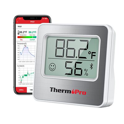 美国代购ThermoPro TP357 Hygrometer Thermomete 室内温湿度计