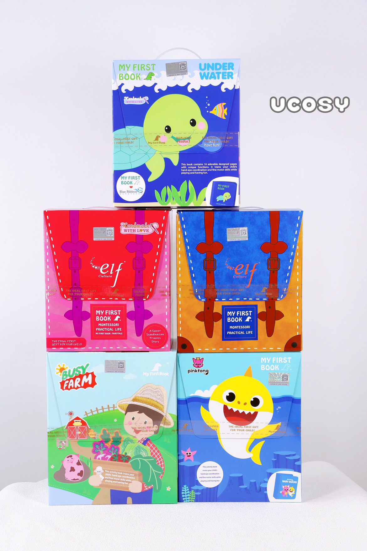 myfirstbook蒙特梭利早教布书玩具土豪书宝宝益智启蒙认知婴幼儿