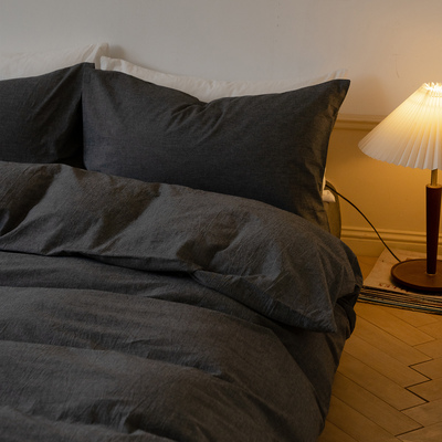 无印良品纯棉被套单人