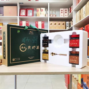 盐城特产大丰神王麻虾酱礼盒4瓶装礼盒淡水麻虾酱即食海鲜拌饭