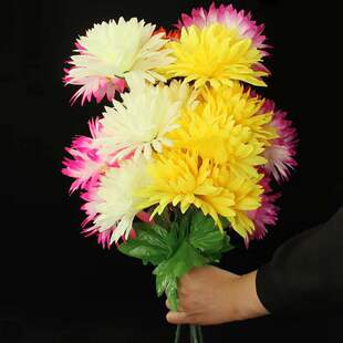 菊花上坟花塑料绢花祭祀殡葬用品墓地扫墓碑花坟头支花祭祀专用