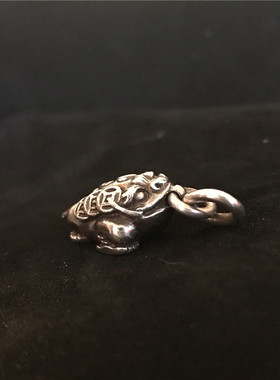 原创中国风金蟾吊坠聚财做旧手工