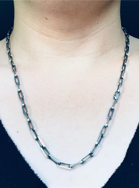 千银厚果qyhg4.3mm粗太角毛衣链